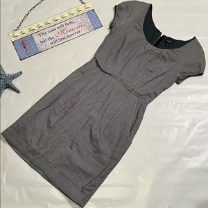 J. Crew Sz 0 Black Pinstripe Dress